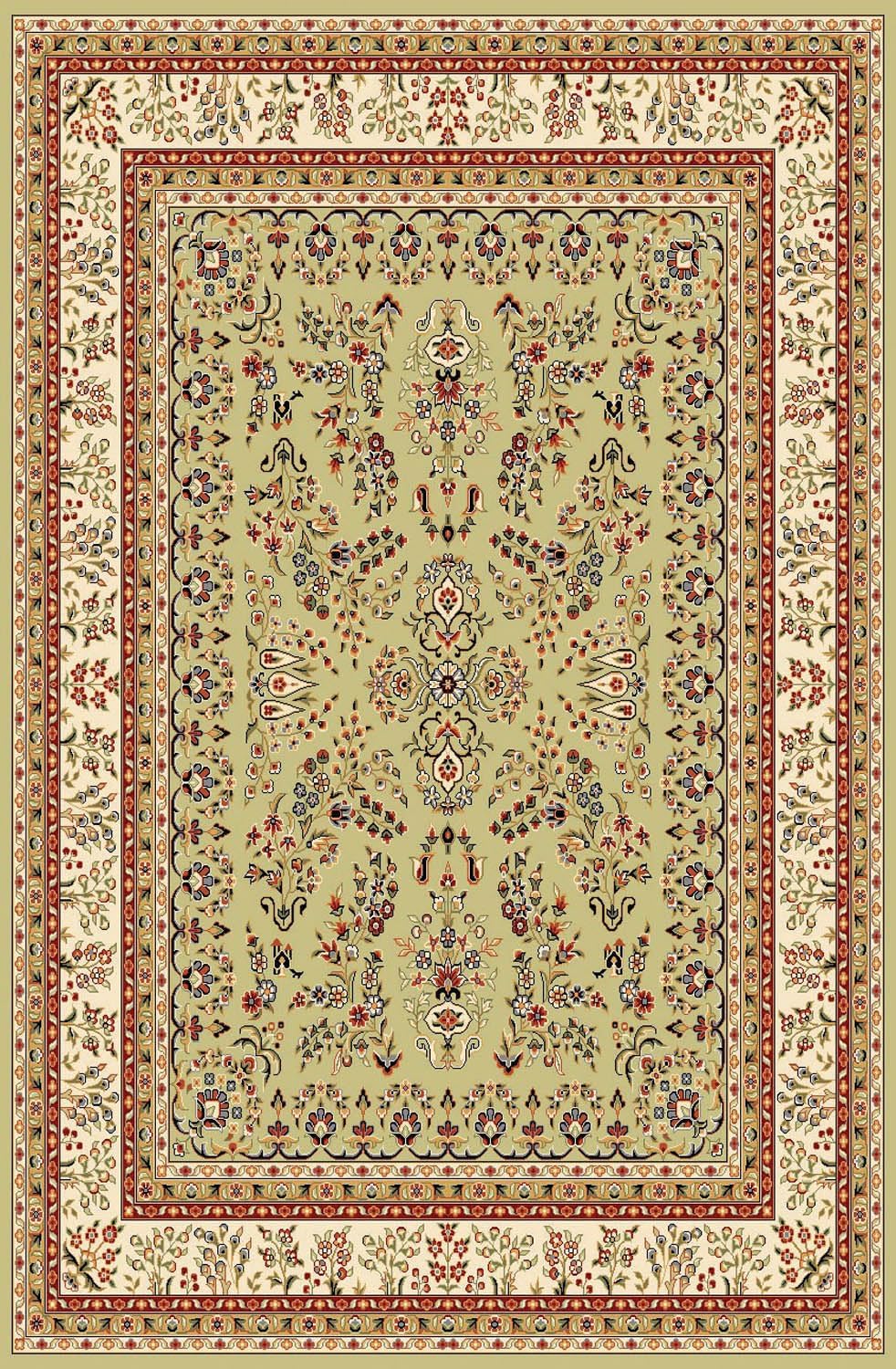 SAFAVIEH Lyndhurst Collection Area Rug - 6' x 9', Red & Black, Traditional Oriental Design, Non-Shedding & Easy Care, Ideal for High Traffic Areas in Living Room, Bedroom (LNH331B)