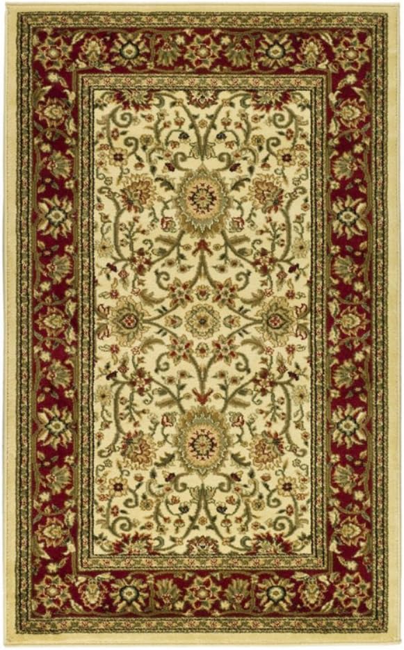 SAFAVIEH Lyndhurst Collection Area Rug - 8' x 10', Beige & Ivory, Traditional Oriental Design, Non-Shedding & Easy Care, Ideal for High Traffic Areas in Living Room, Bedroom (LNH212D)