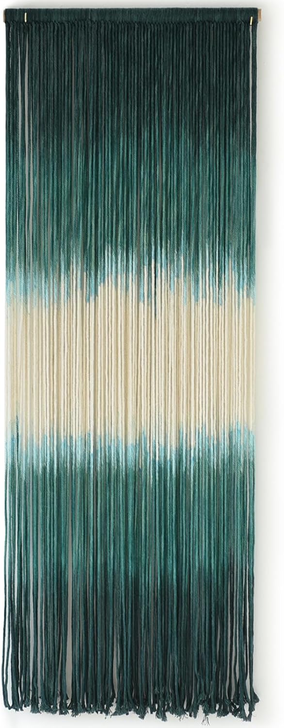 2 Pcs Macrame Wall Hanging Boho Wall Decor Handmade Macrame Art Tapestry Wedding Macrame Backdrop 13.7" W x 51" L for Living Room Bedroom Headboard Decor