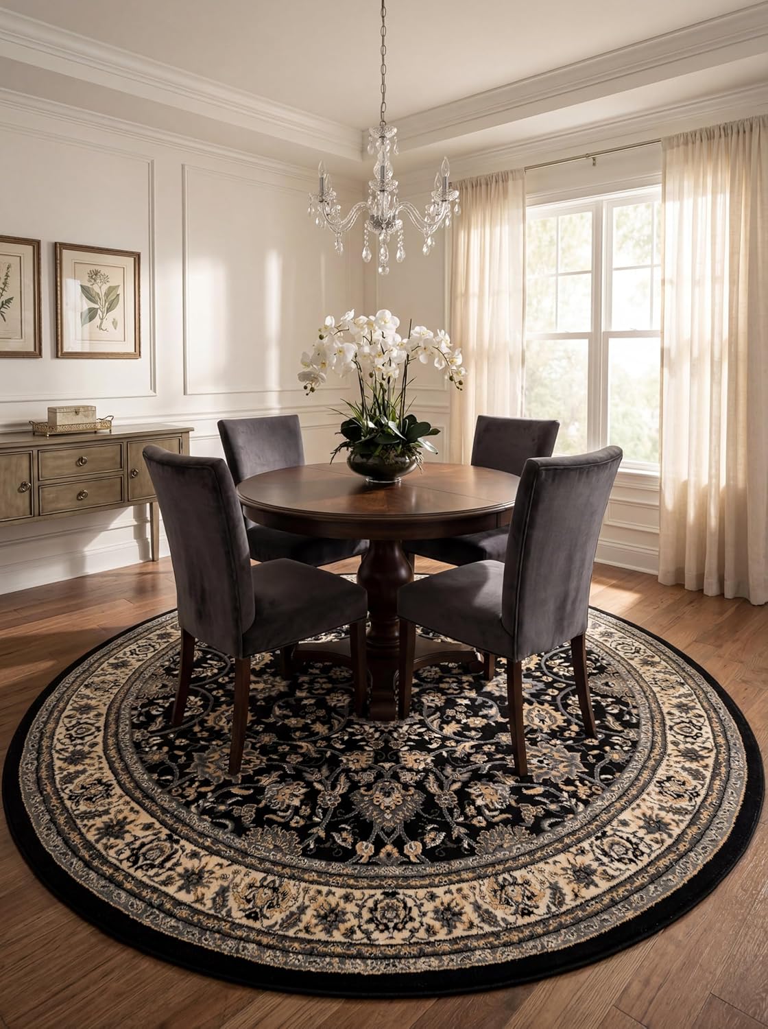 Rugs.com Yasmin Collection Rug – 8' x 10' Burgundy Medium Rug Perfect for Living Rooms, Large Dining Rooms, Open Floorplans