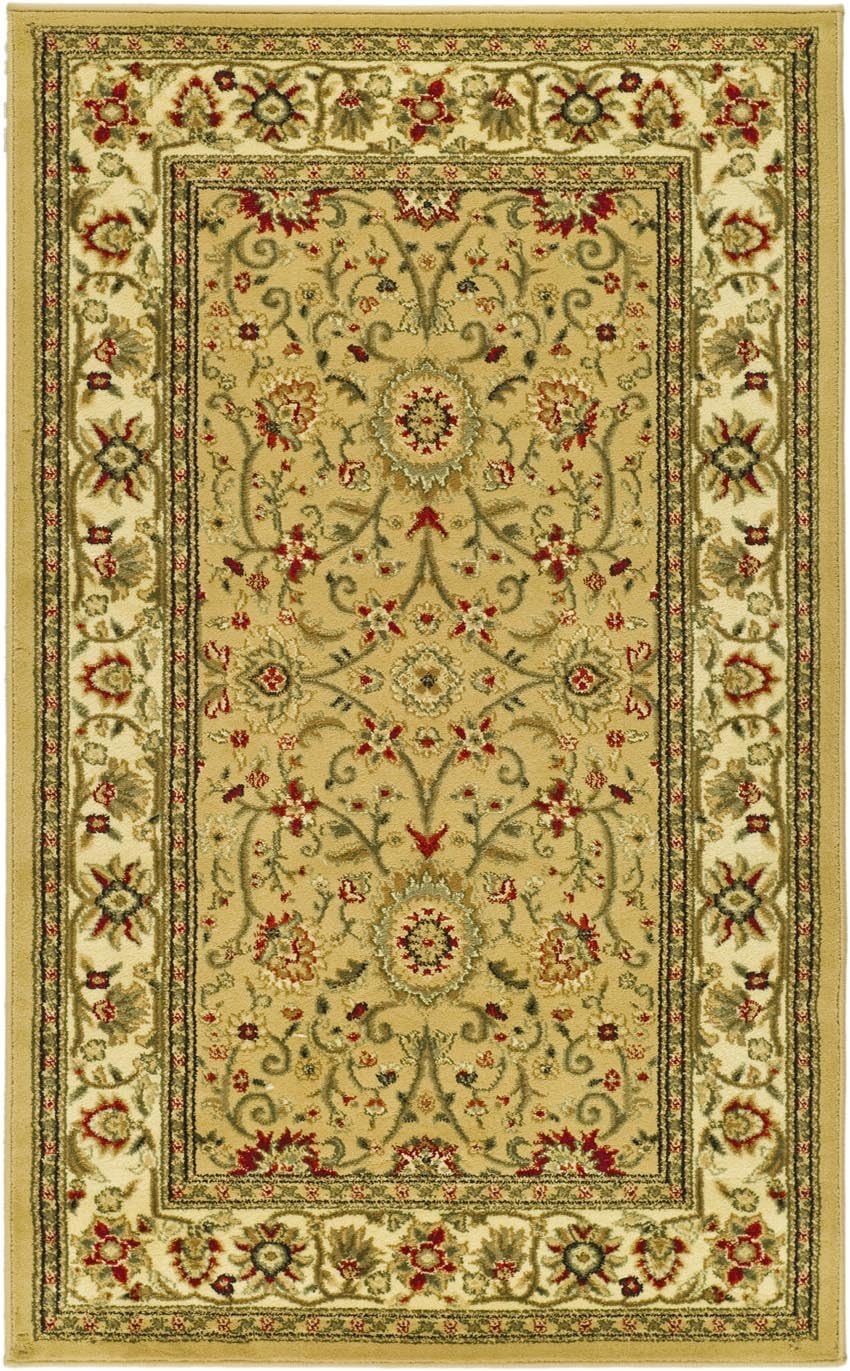 SAFAVIEH Lyndhurst Collection Area Rug - 8' x 10', Beige & Ivory, Traditional Oriental Design, Non-Shedding & Easy Care, Ideal for High Traffic Areas in Living Room, Bedroom (LNH212D)
