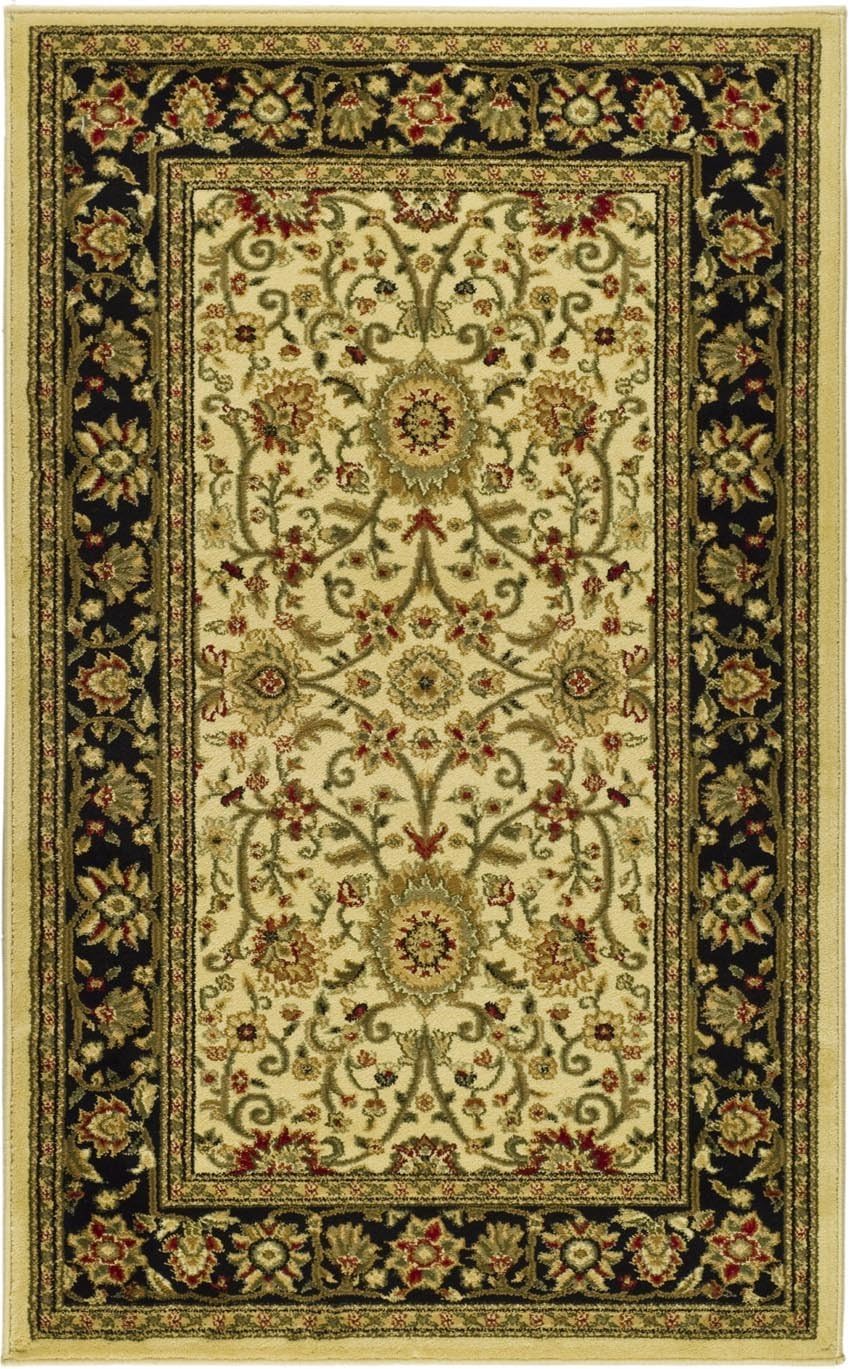 SAFAVIEH Lyndhurst Collection Area Rug - 9' x 12', Beige & Ivory, Traditional Oriental Design, Non-Shedding & Easy Care, Ideal for High Traffic Areas in Living Room, Bedroom (LNH212D)