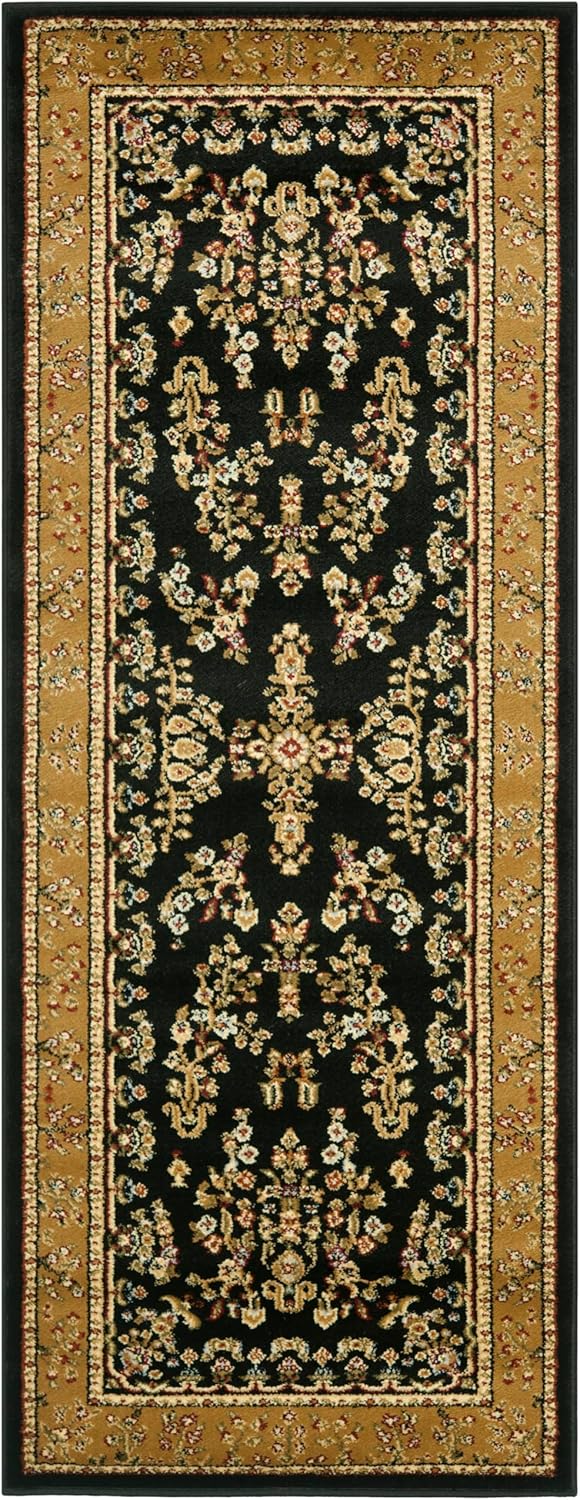 SAFAVIEH Lyndhurst Collection Area Rug - 8' x 10', Ivory & Red, Traditional Oriental Design, Non-Shedding & Easy Care, Ideal for High Traffic Areas in Living Room, Bedroom (LNH331A)