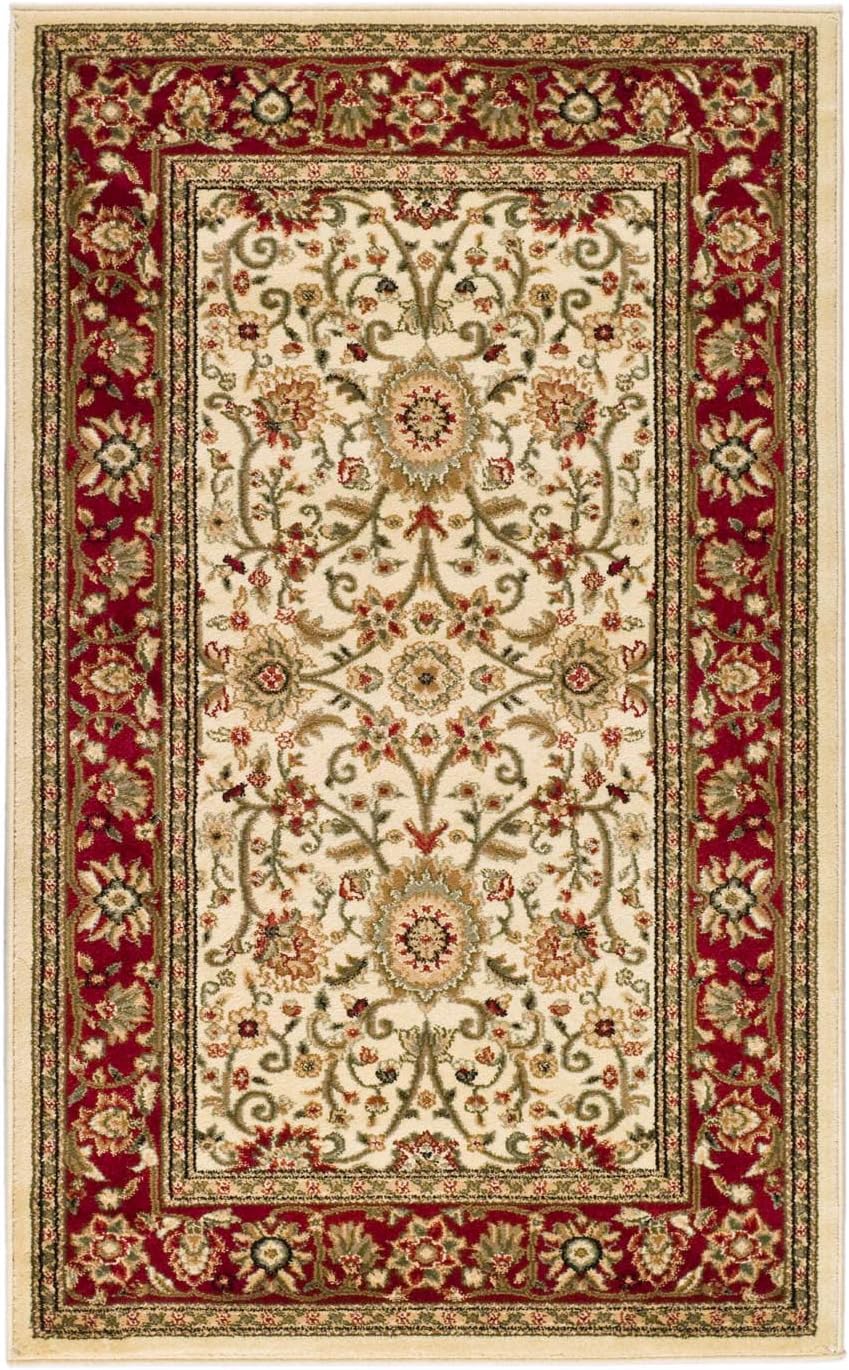 SAFAVIEH Lyndhurst Collection Area Rug - 9' x 12', Beige & Ivory, Traditional Oriental Design, Non-Shedding & Easy Care, Ideal for High Traffic Areas in Living Room, Bedroom (LNH212D)