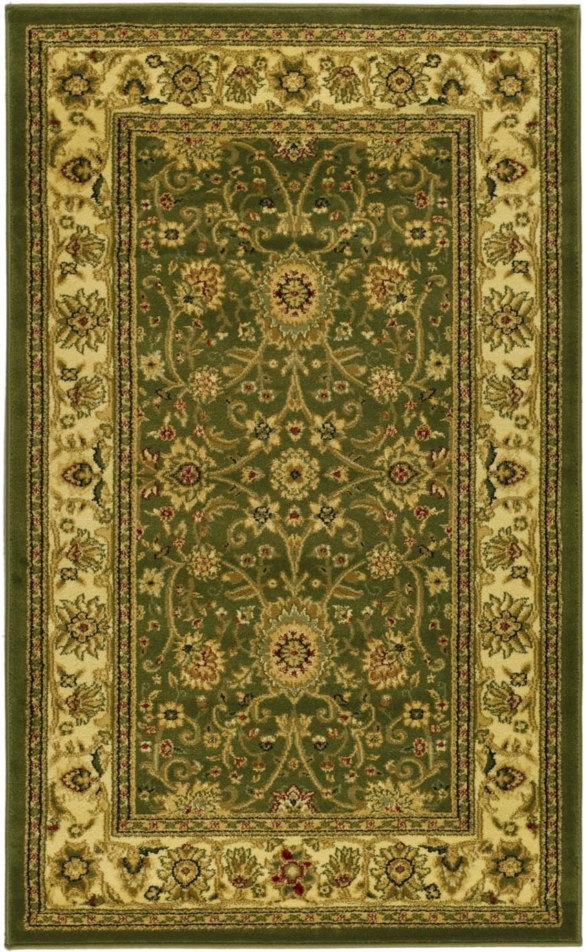 SAFAVIEH Lyndhurst Collection Area Rug - 9' x 12', Beige & Ivory, Traditional Oriental Design, Non-Shedding & Easy Care, Ideal for High Traffic Areas in Living Room, Bedroom (LNH212D)