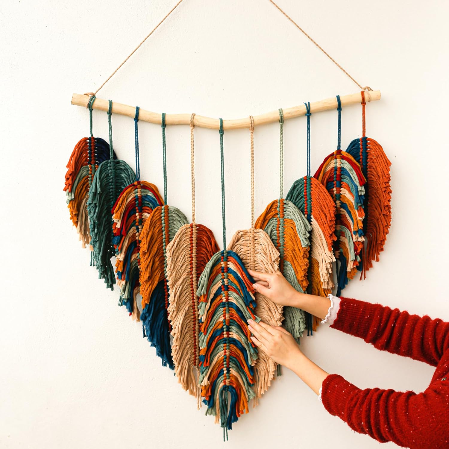 Boho Wall Decor - Large Macrame Wall Hanging - Boho Bedroom Decor - Tapestry for Bedroom - 31x39 inches