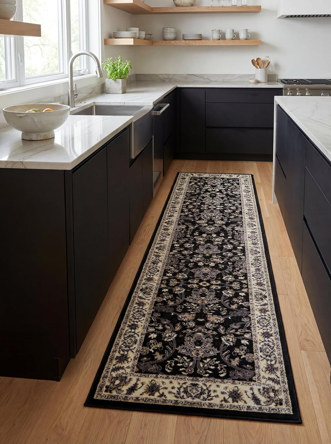 Rugs.com Yasmin Collection Rug – 8' x 10' Burgundy Medium Rug Perfect for Living Rooms, Large Dining Rooms, Open Floorplans