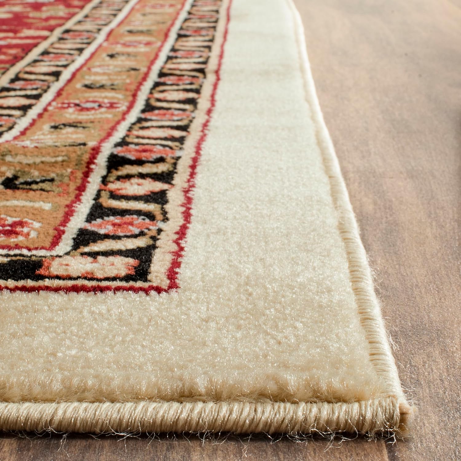 SAFAVIEH Area Rug 8x10 - Lyndhurst Collection - Large - Ivory & Red, Traditional Oriental Design, Non-Shedding & Easy to Clean, Ideal for Living Room, Bedroom, Dining Space (LNH331A)