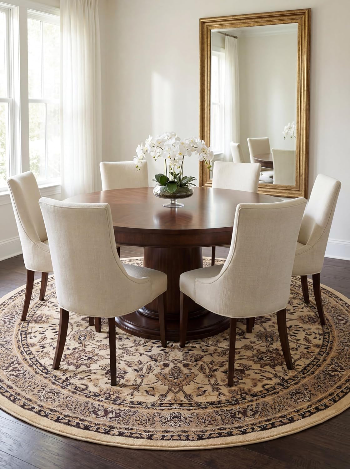 Rugs.com Yasmin Collection Rug – 8' x 10' Burgundy Medium Rug Perfect for Living Rooms, Large Dining Rooms, Open Floorplans