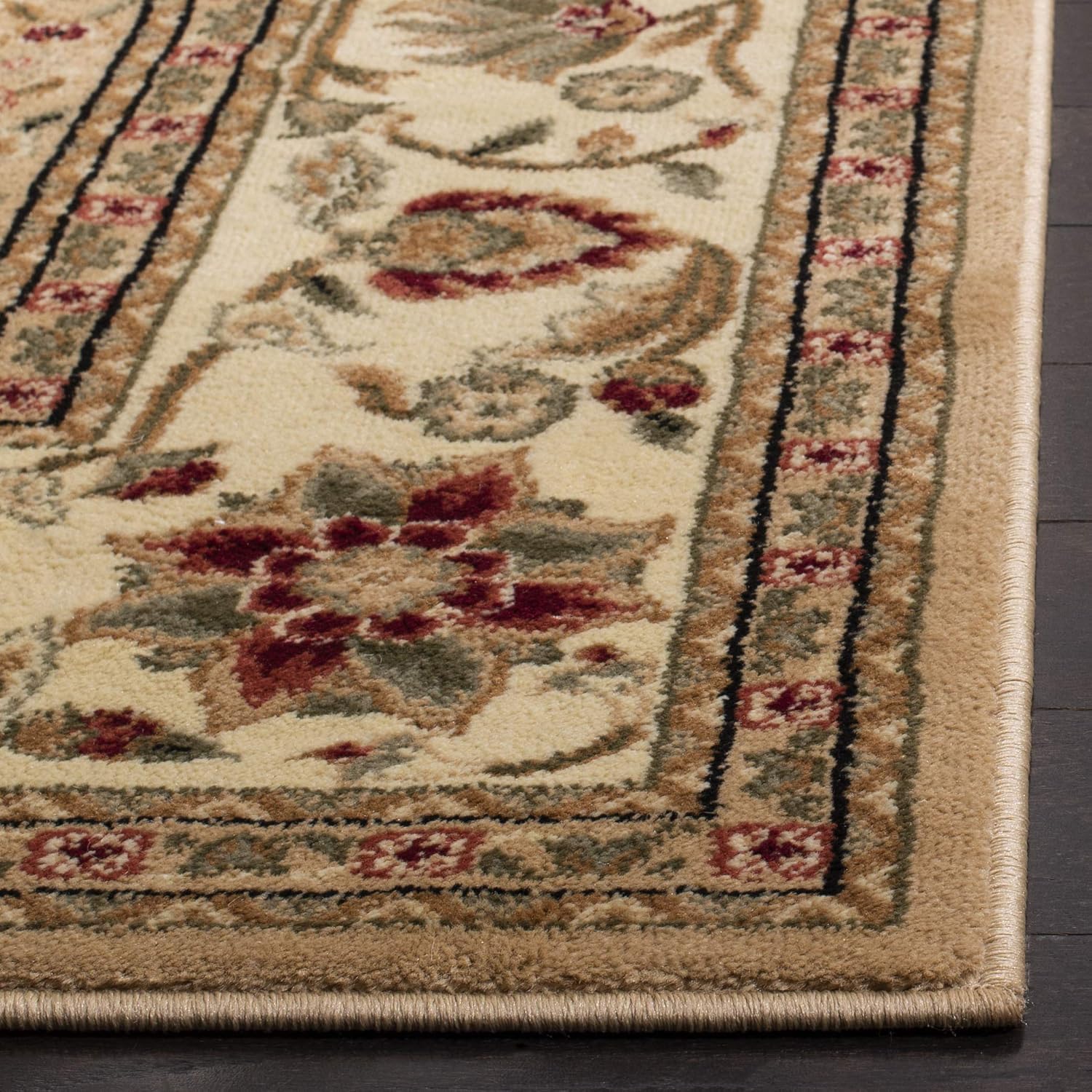 SAFAVIEH Lyndhurst Collection Area Rug - 8' x 10', Beige & Ivory, Traditional Oriental Design, Non-Shedding & Easy Care, Ideal for High Traffic Areas in Living Room, Bedroom (LNH212D)