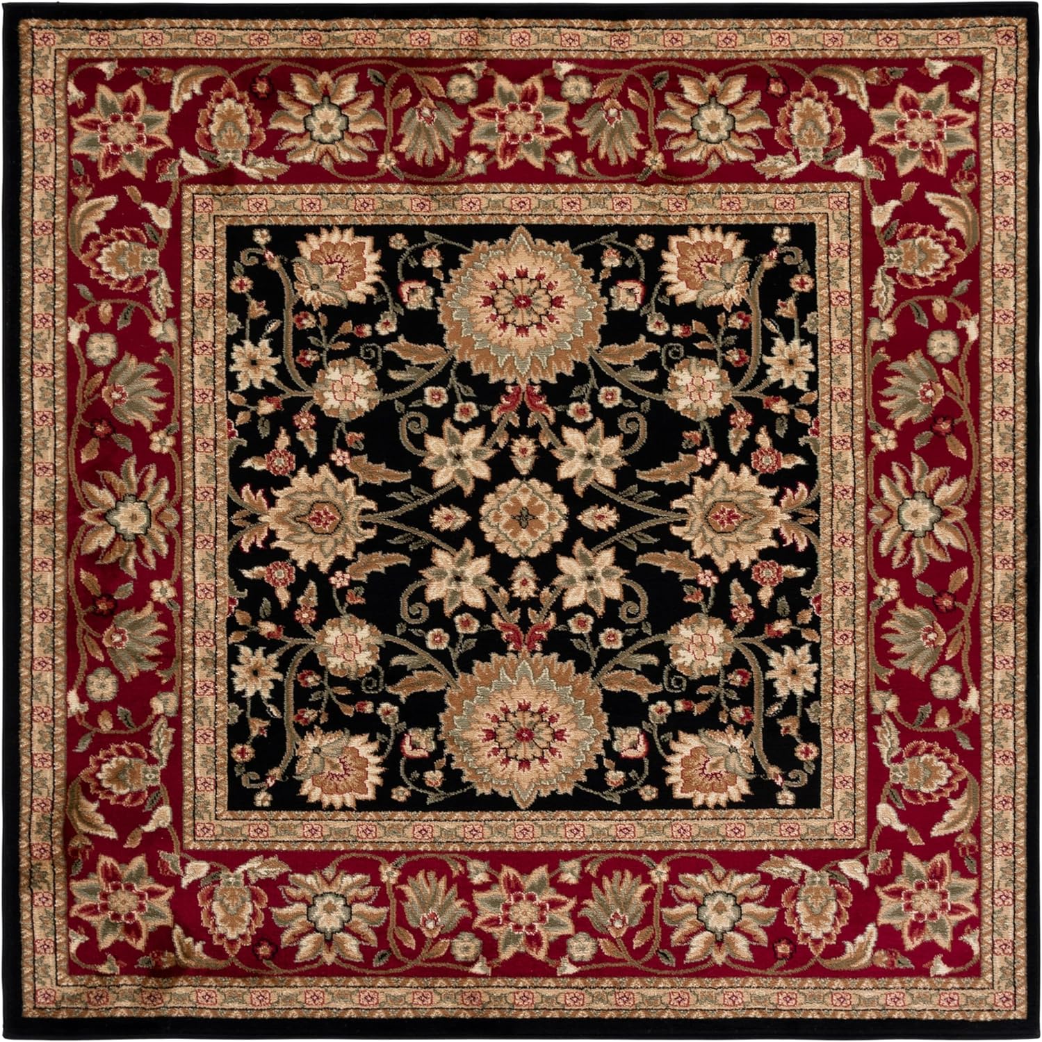 SAFAVIEH Lyndhurst Collection Area Rug - 8' x 10', Beige & Ivory, Traditional Oriental Design, Non-Shedding & Easy Care, Ideal for High Traffic Areas in Living Room, Bedroom (LNH212D)