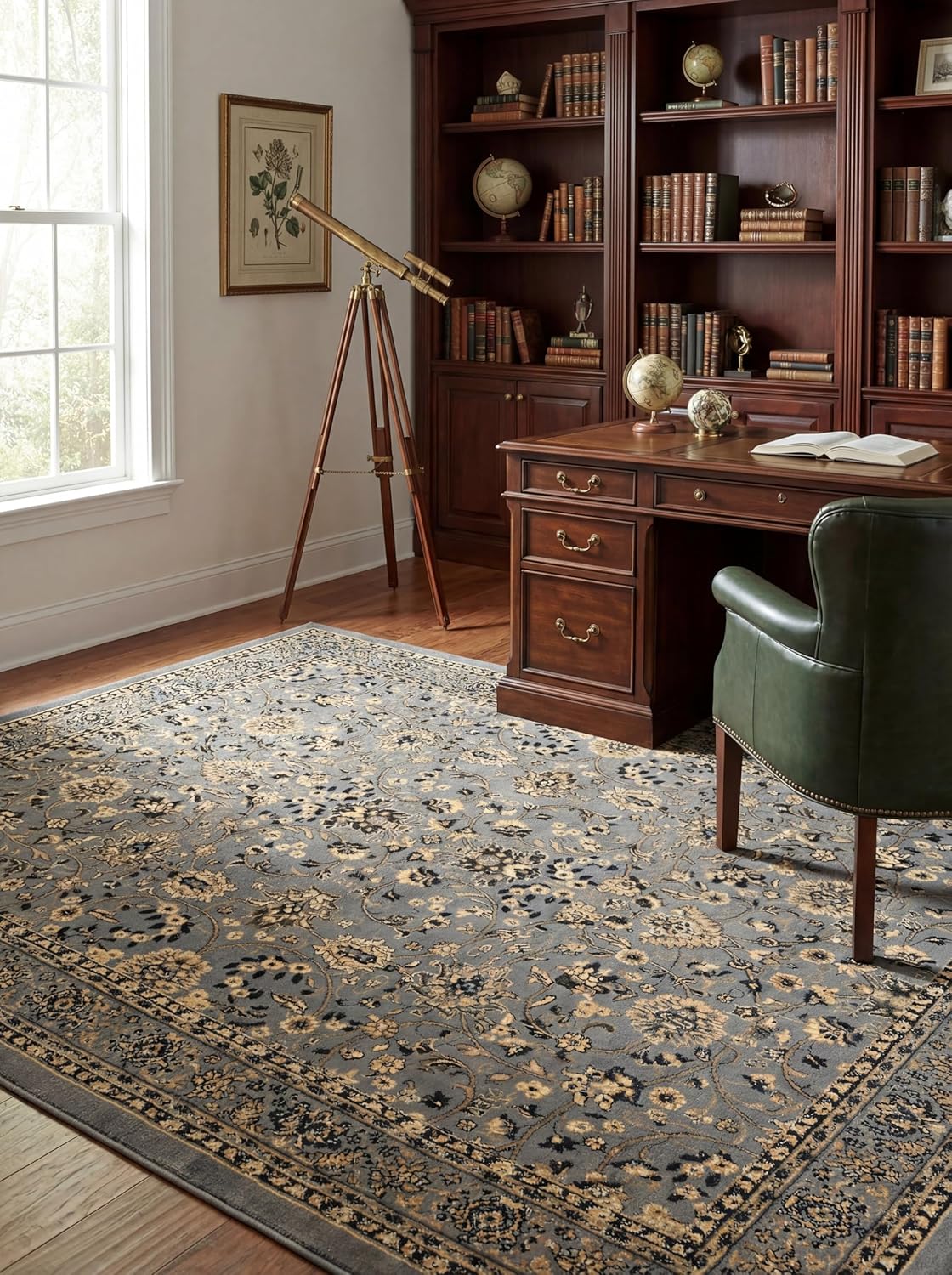 Rugs.com Yasmin Collection Rug – 8' x 10' Burgundy Medium Rug Perfect for Living Rooms, Large Dining Rooms, Open Floorplans