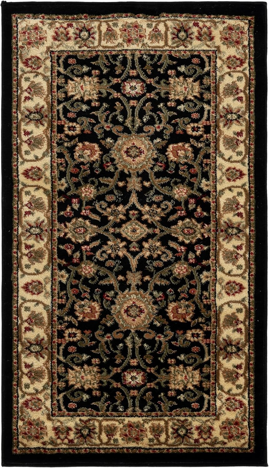 SAFAVIEH Lyndhurst Collection Area Rug - 8' x 10', Beige & Ivory, Traditional Oriental Design, Non-Shedding & Easy Care, Ideal for High Traffic Areas in Living Room, Bedroom (LNH212D)