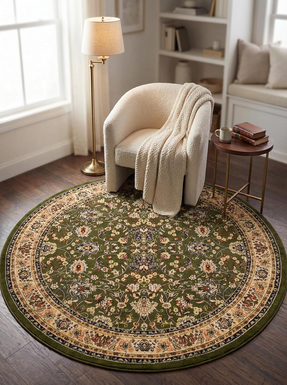 Rugs.com Yasmin Collection Rug – 8' x 10' Burgundy Medium Rug Perfect for Living Rooms, Large Dining Rooms, Open Floorplans