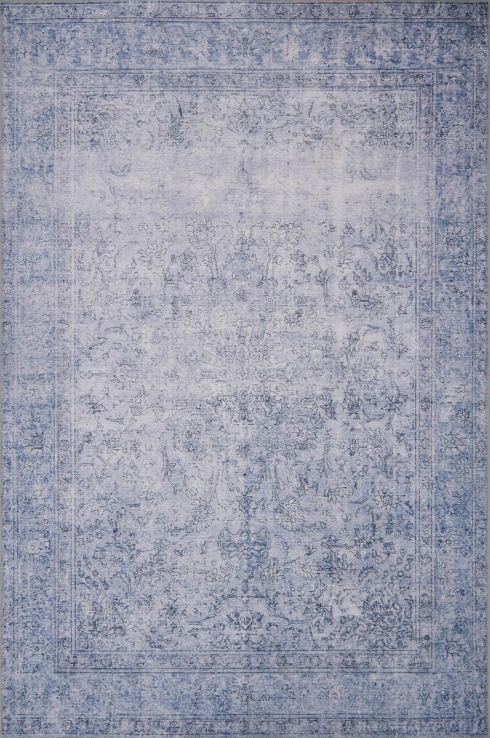 Loloi Loren Collection LQ-15 Terracotta/Sky 5'-0" x 7'-6" Area Rug