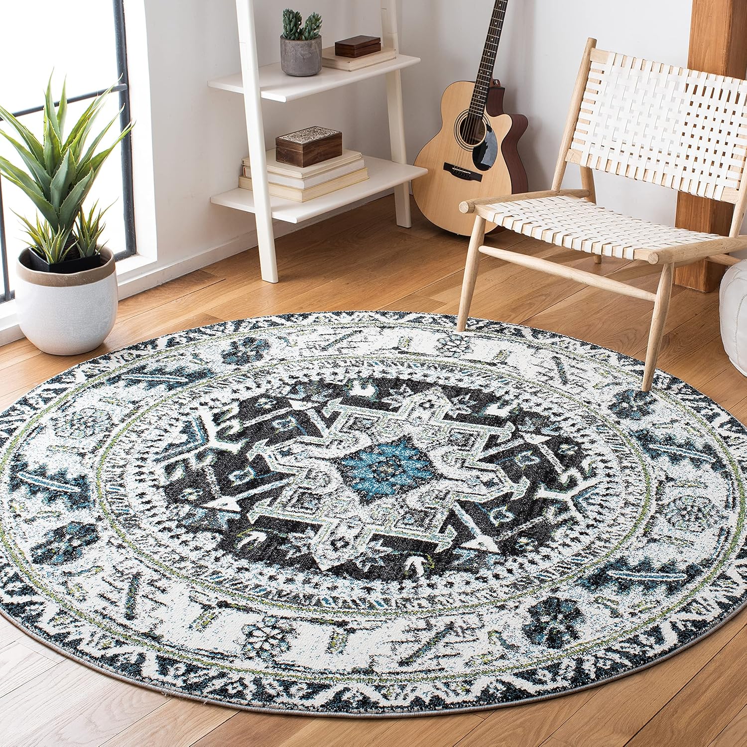 SAFAVIEH Area Rug 8x10 - Vintage Hamadan Collection - Large - Red & Multi, Traditional Persian Design, Non-Shedding & Easy to Clean, Ideal for Living Room, Bedroom, Dining Space (VTH211A)